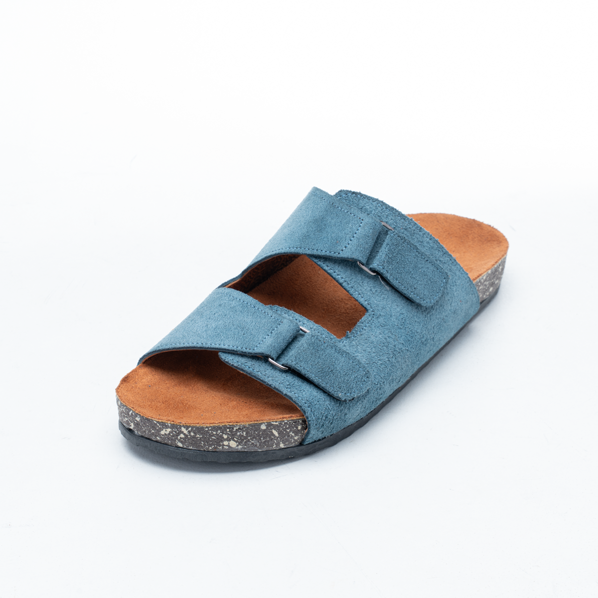 Men's Suede Double-Strap Slippers