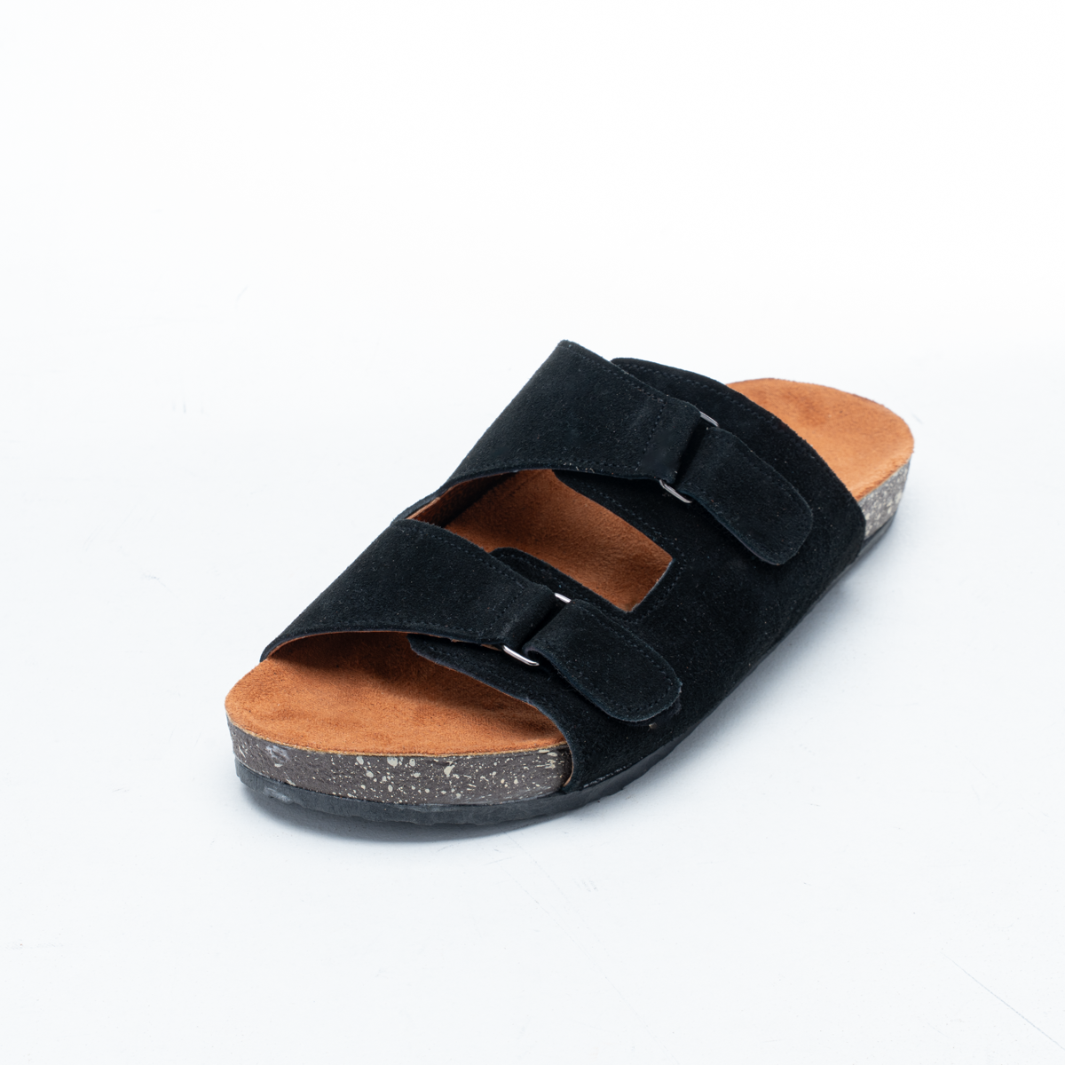 Men's Suede Double-Strap Slippers