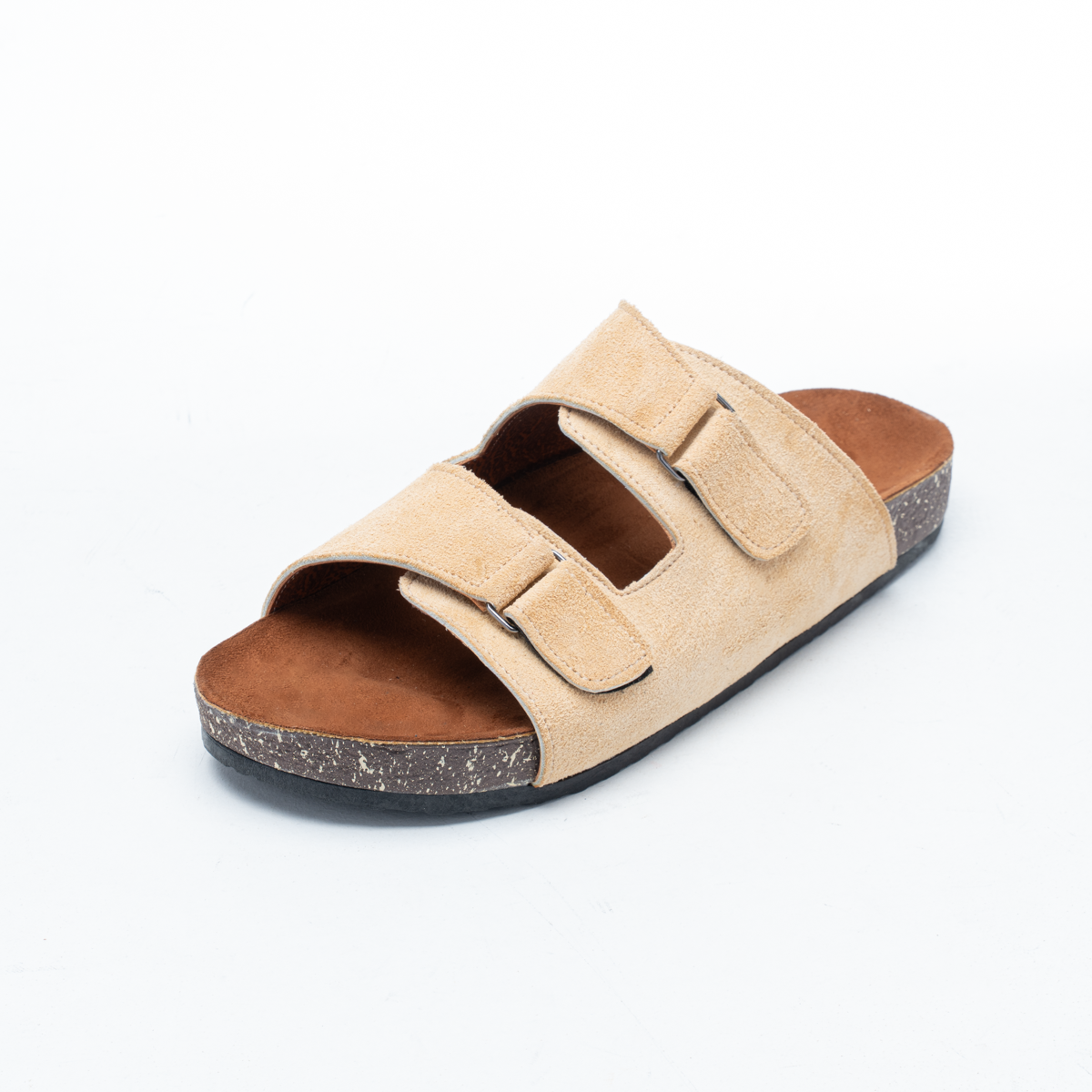 Men's Suede Double-Strap Slippers
