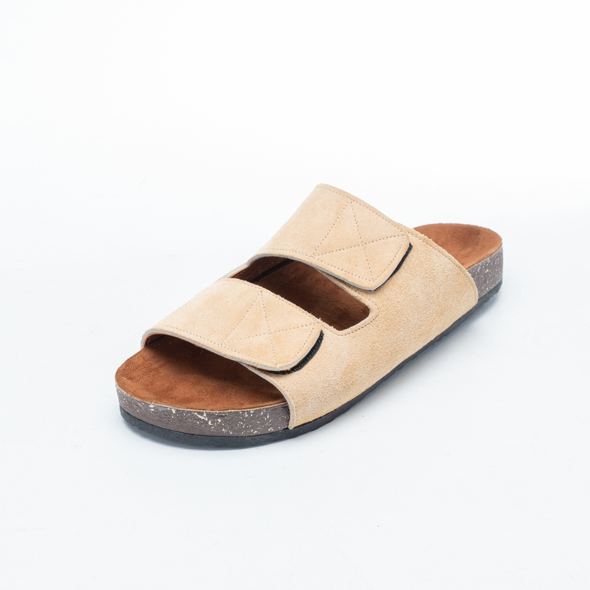 Men's Suede Cork-Sole Slippers