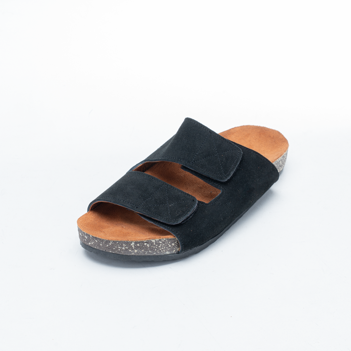 Men's Suede Cork-Sole Slippers