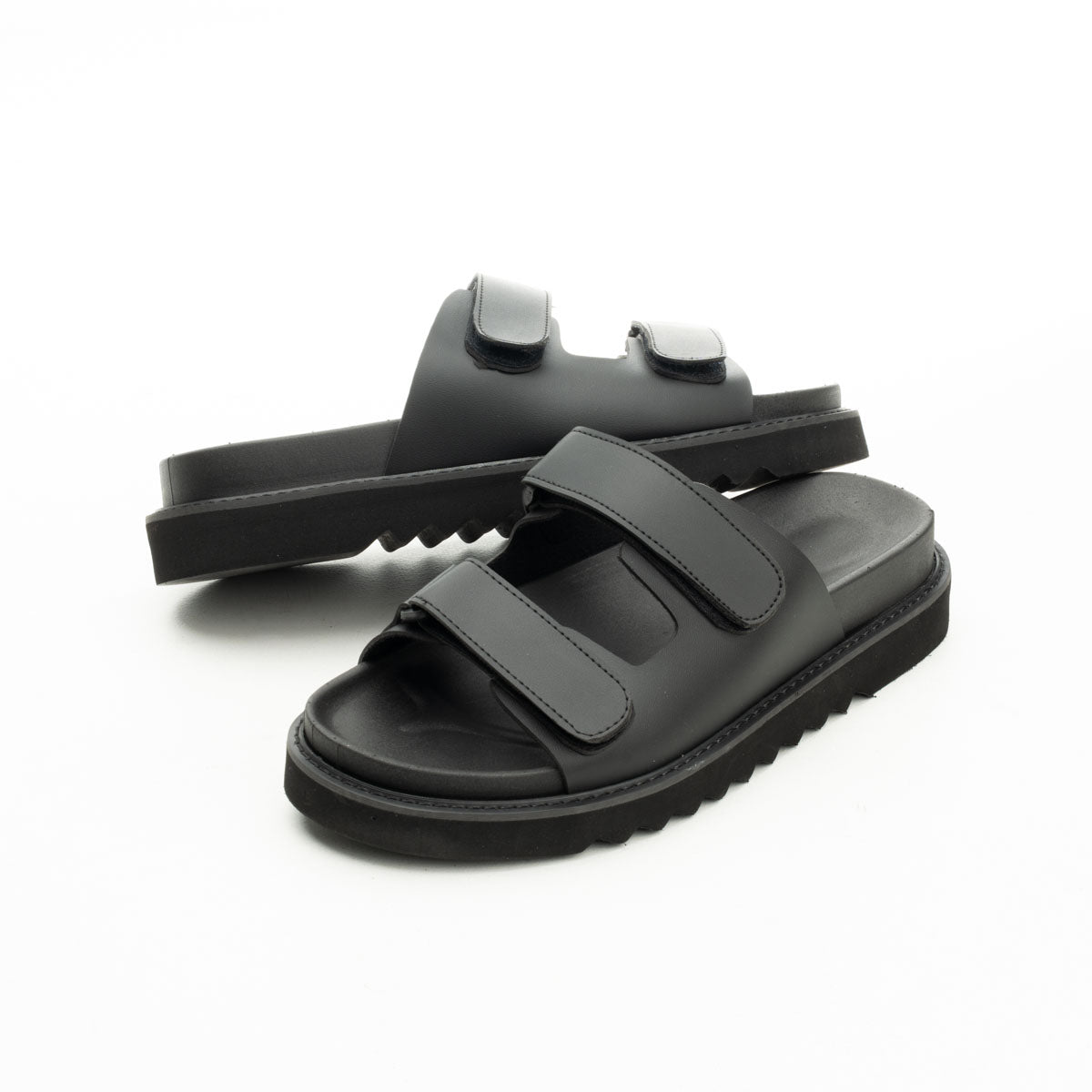 Scotch Closure Leather Sandals