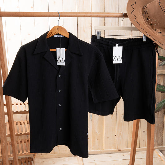Black & White Cotton Summer Set