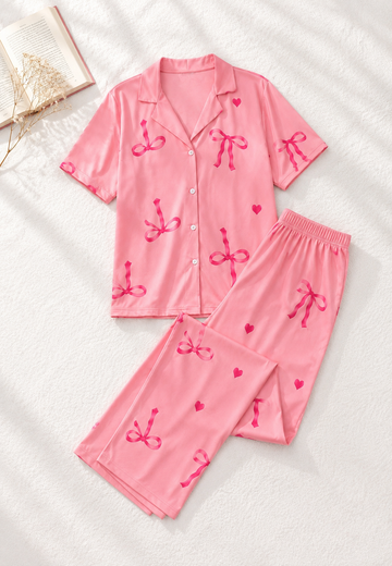 Bow Pajama Set