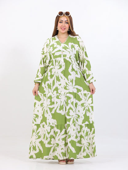 Butterfly Viscose Abaya