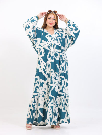 Butterfly Viscose Abaya