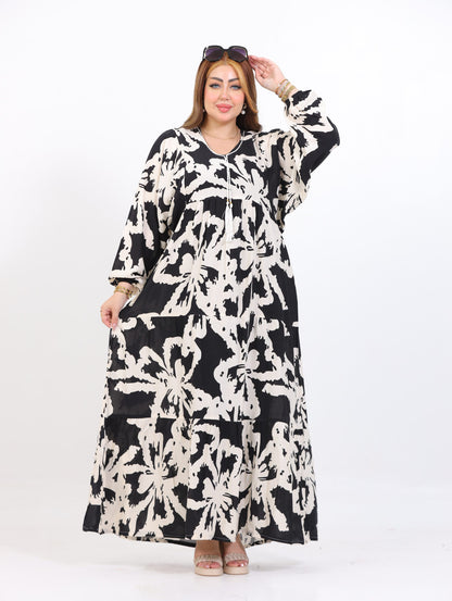 Butterfly Viscose Abaya