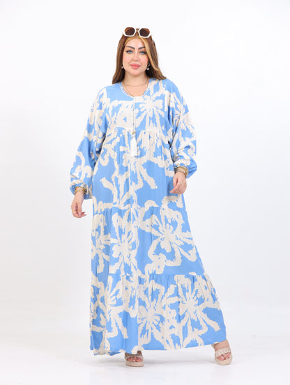 Butterfly Viscose Abaya