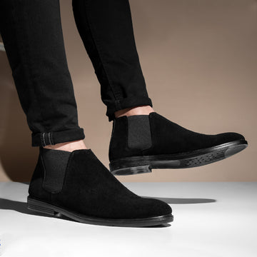 Modern Chelsea Suede Boots