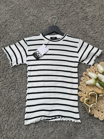 Slim Fit Ribbed Basic Top