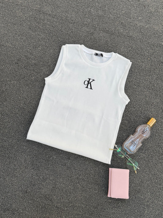 Women's Ribbed Basic Cut Top – CK Style