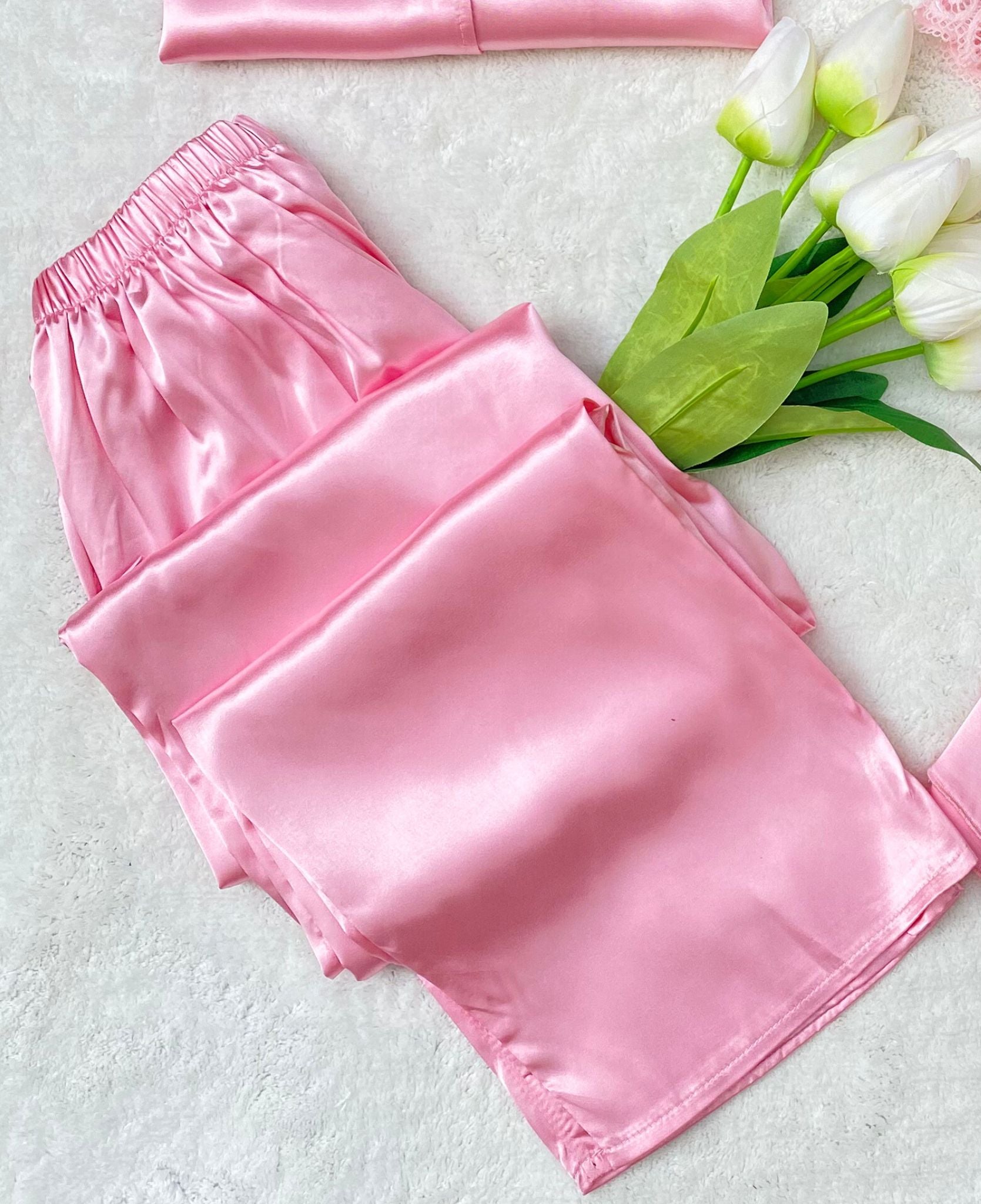 Satin 5-Piece Pajama Set