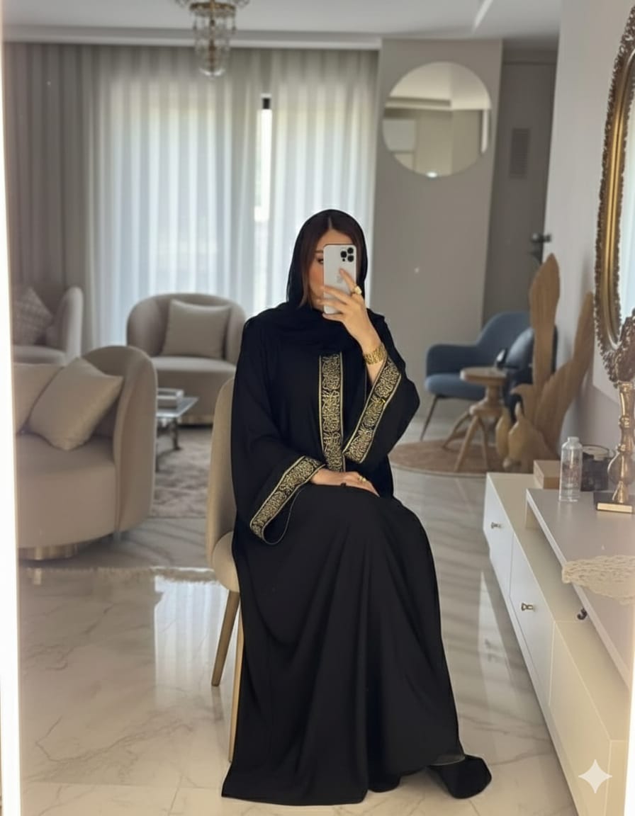 Luxury Gold Abaya