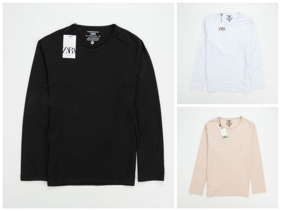 Zara Basic Cotton Shirt - (Pack Of 3 Piece)