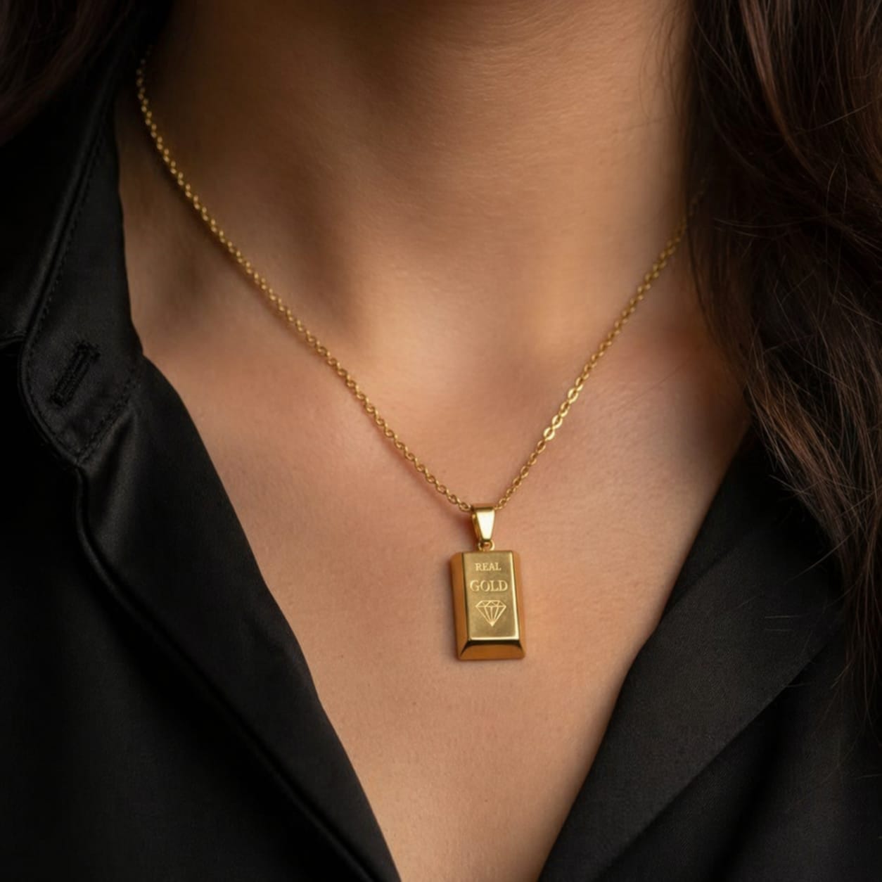Gold Bar Necklace