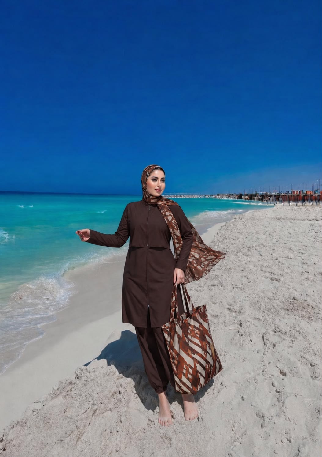 Women's Modest Burkini Set - 4 Pieces