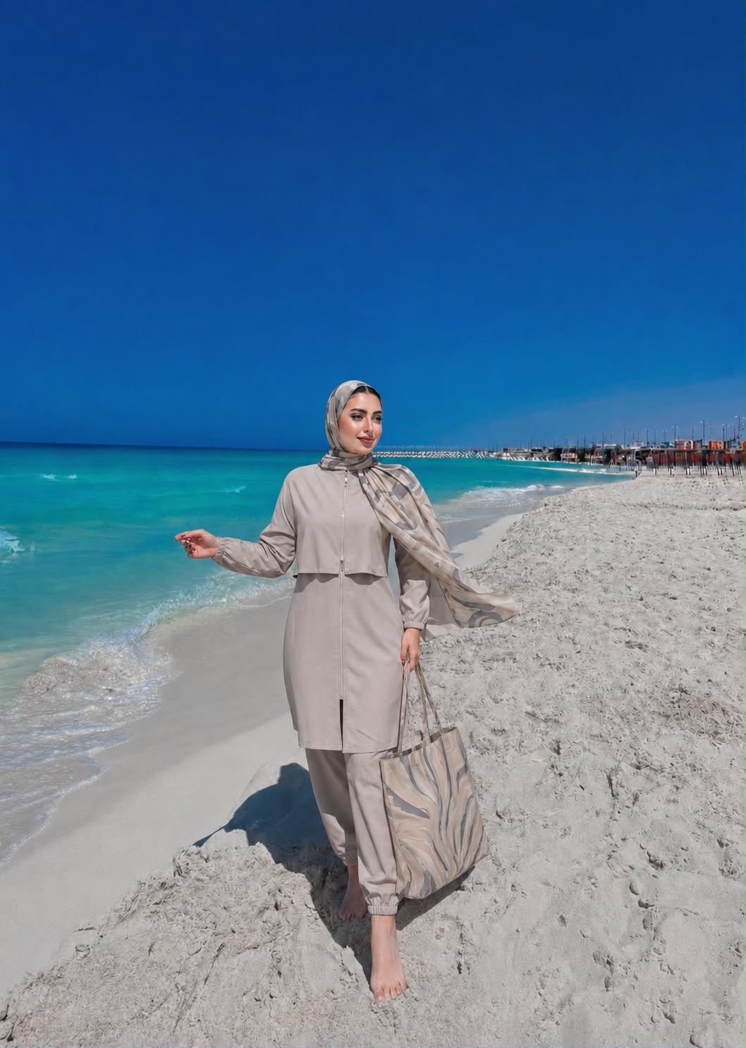 Women's Modest Burkini Set - 4 Pieces