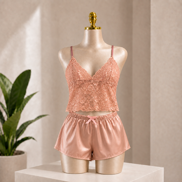 Women's Satin & Lace Set
