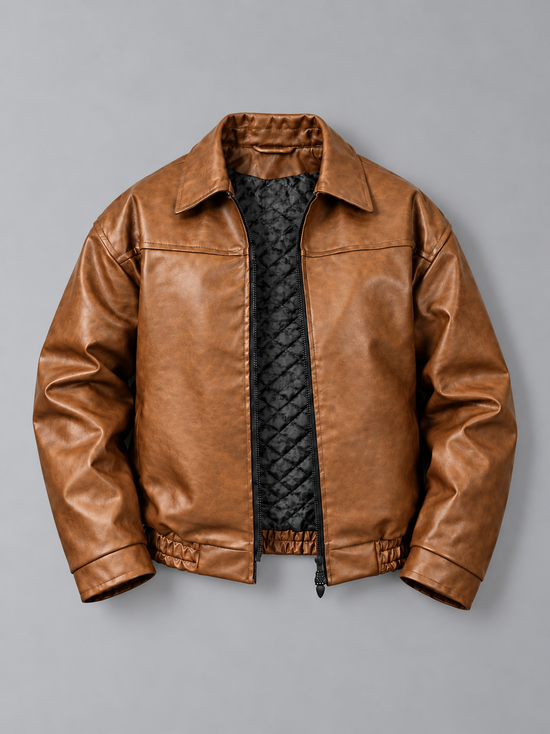 Leather Bomber Jacket