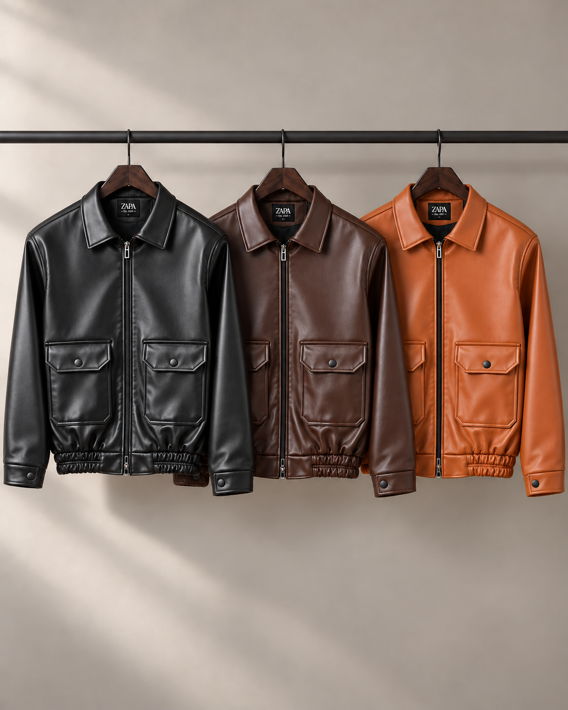 Box Fit Leather Jacket