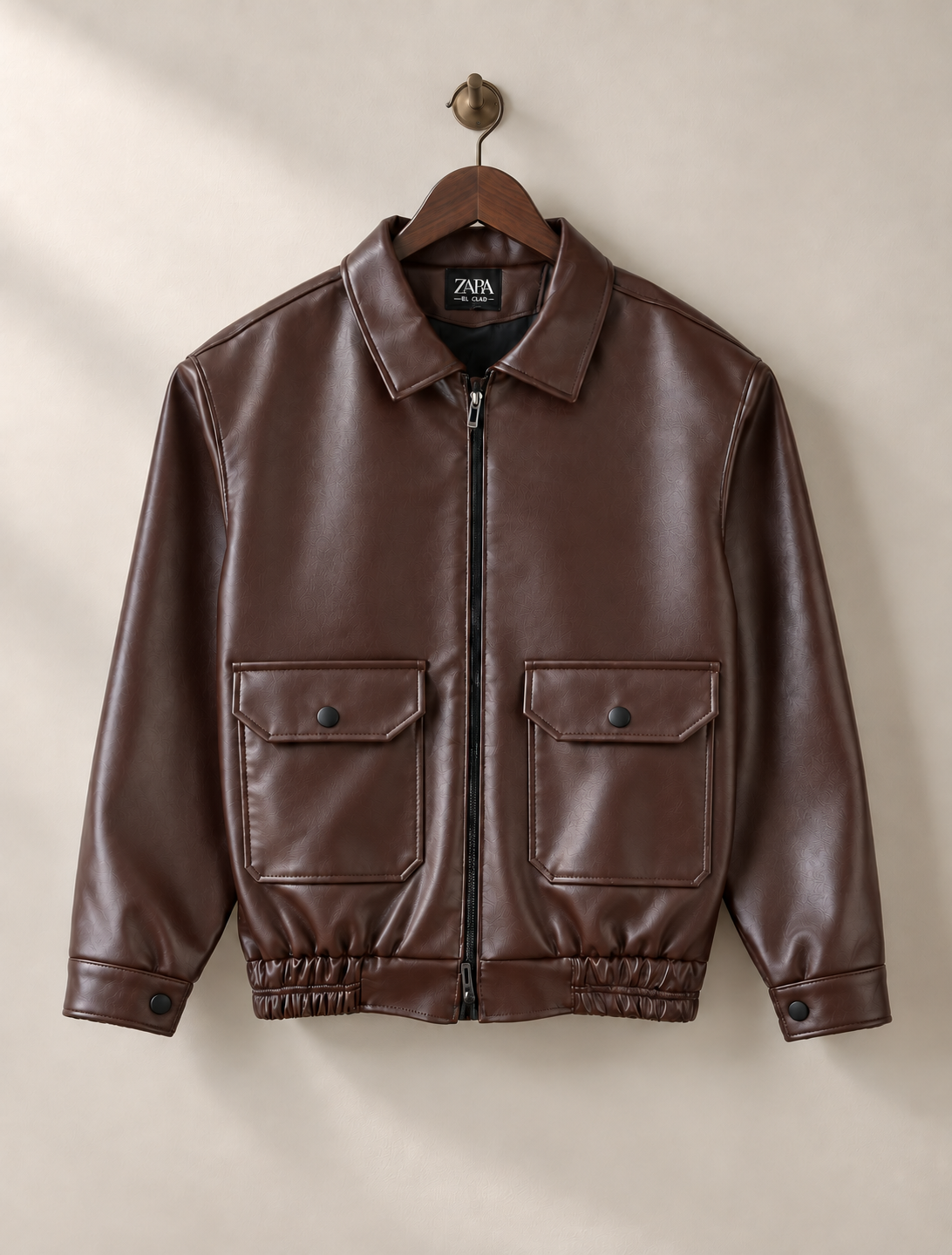 Box Fit Leather Jacket