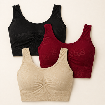 Laser Lace Push-Up Bra Pack – 3 Pieces