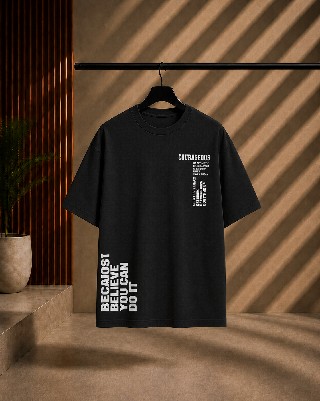 Unisex COURAGEOUS Oversized T-Shirt