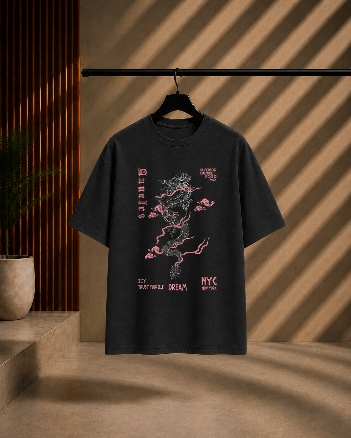 Unisex Dragon Oversized T-Shirt
