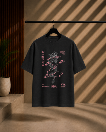 Unisex Dragon Oversized T-Shirt