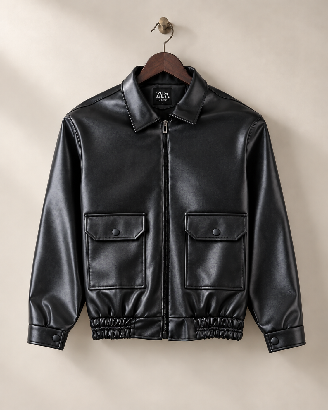 Box Fit Leather Jacket
