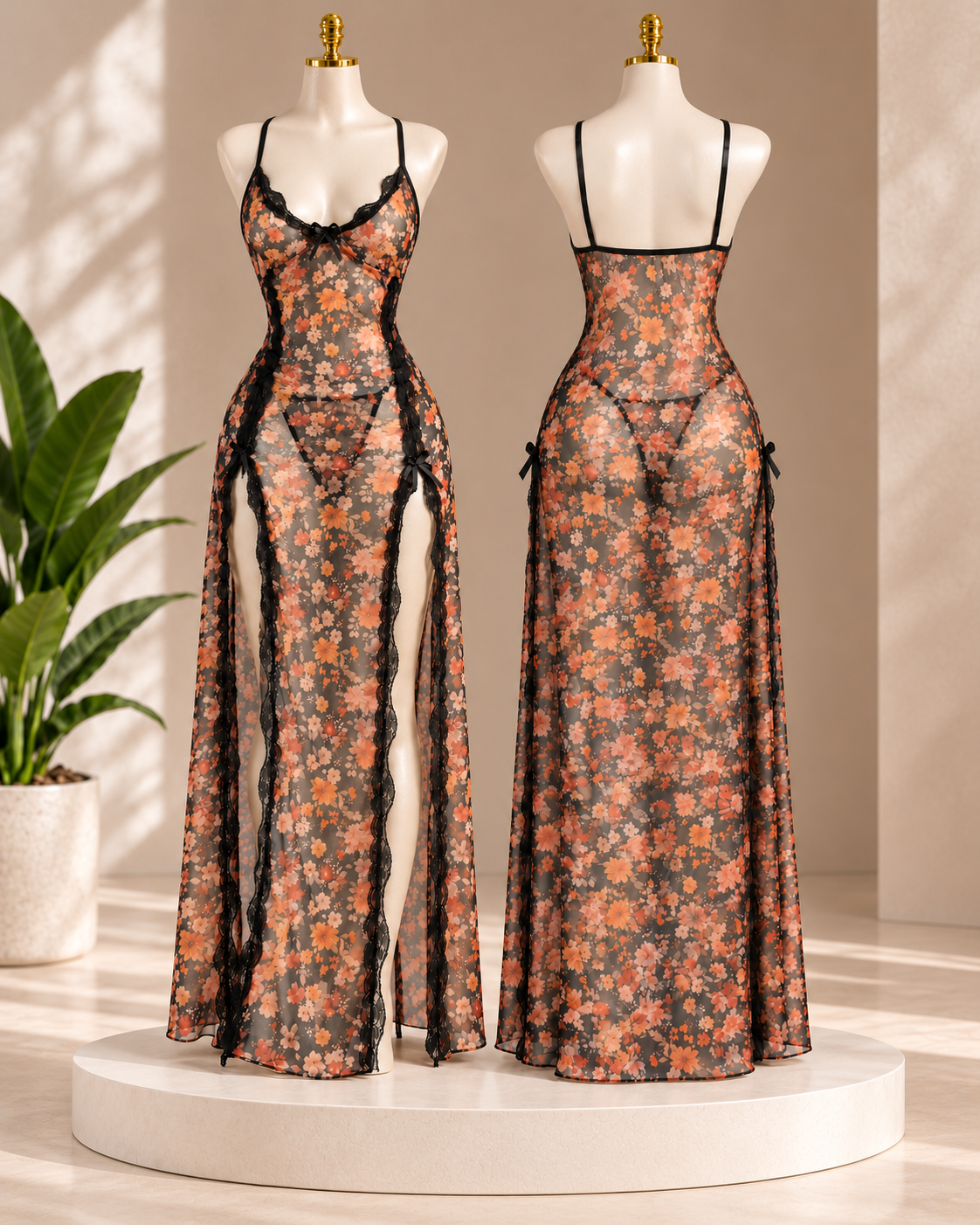 Women's Floral Nightgown