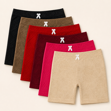 Laser Bow Mini Shorts – Pack of 6 Pieces