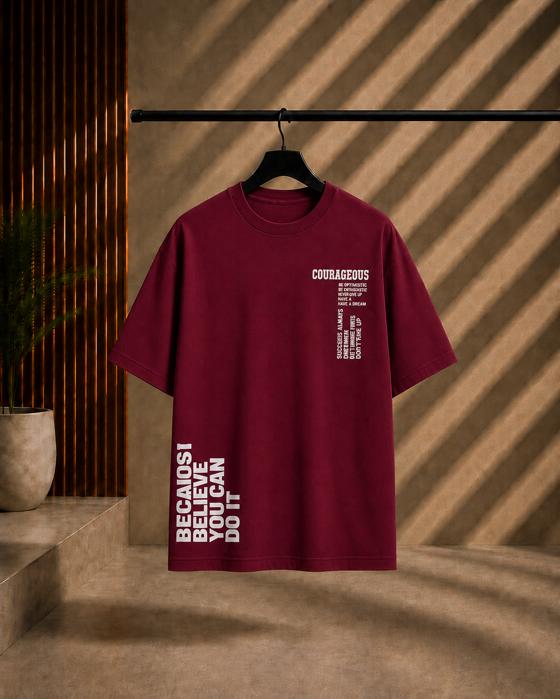 Unisex COURAGEOUS Oversized T-Shirt