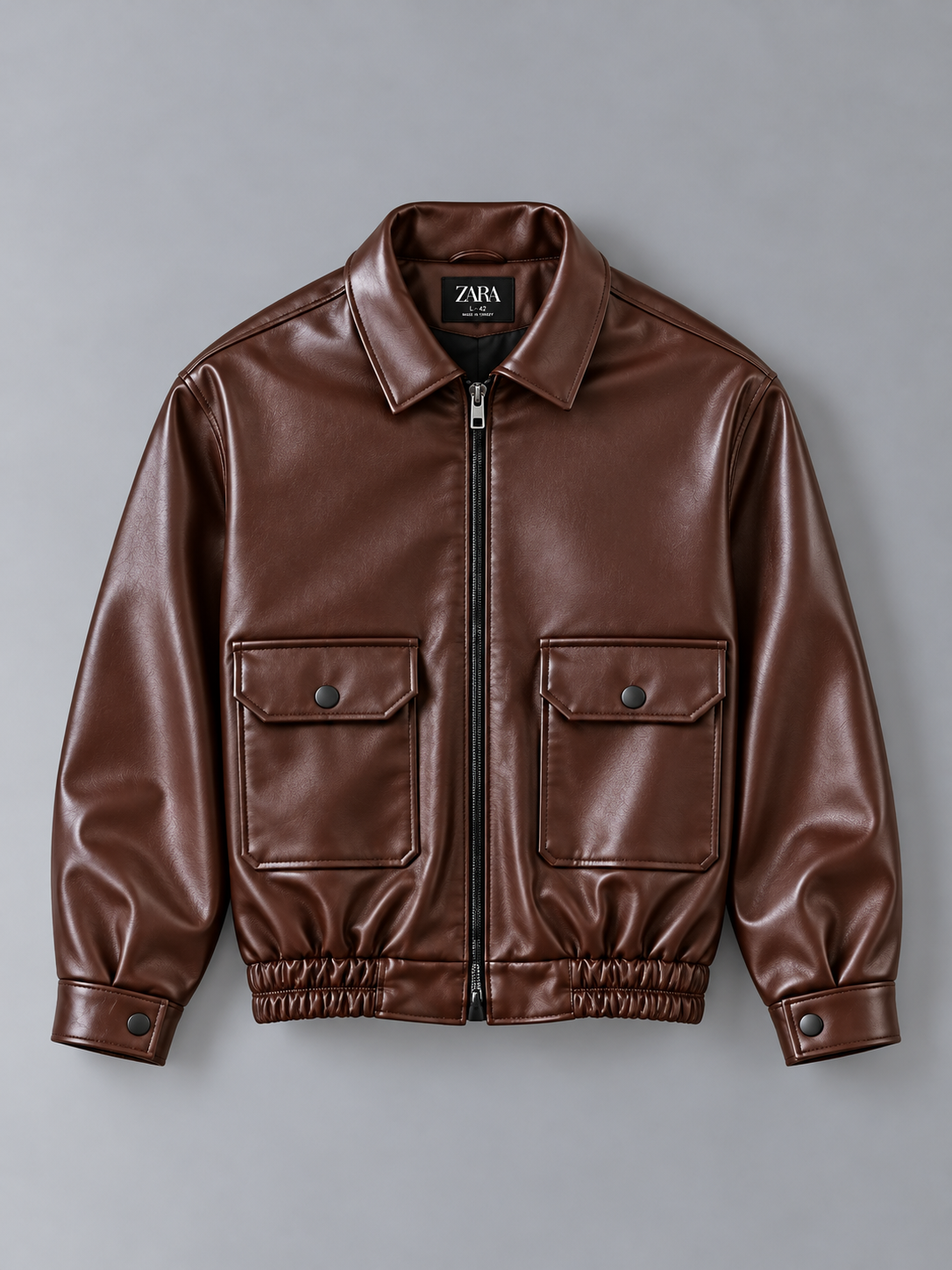 Box Fit Leather Jacket