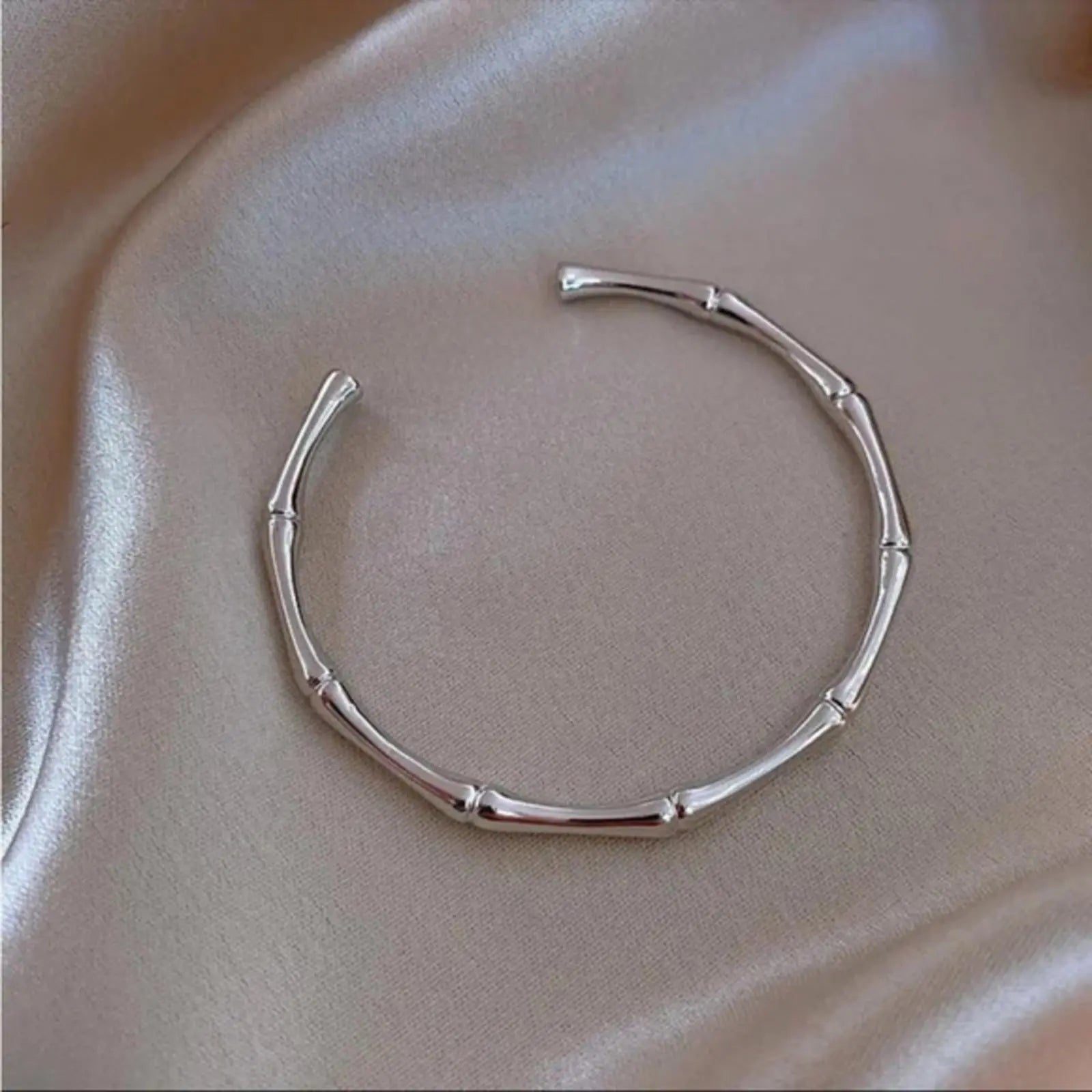 Bamboo Bracelet – Free Size Stainless Steel