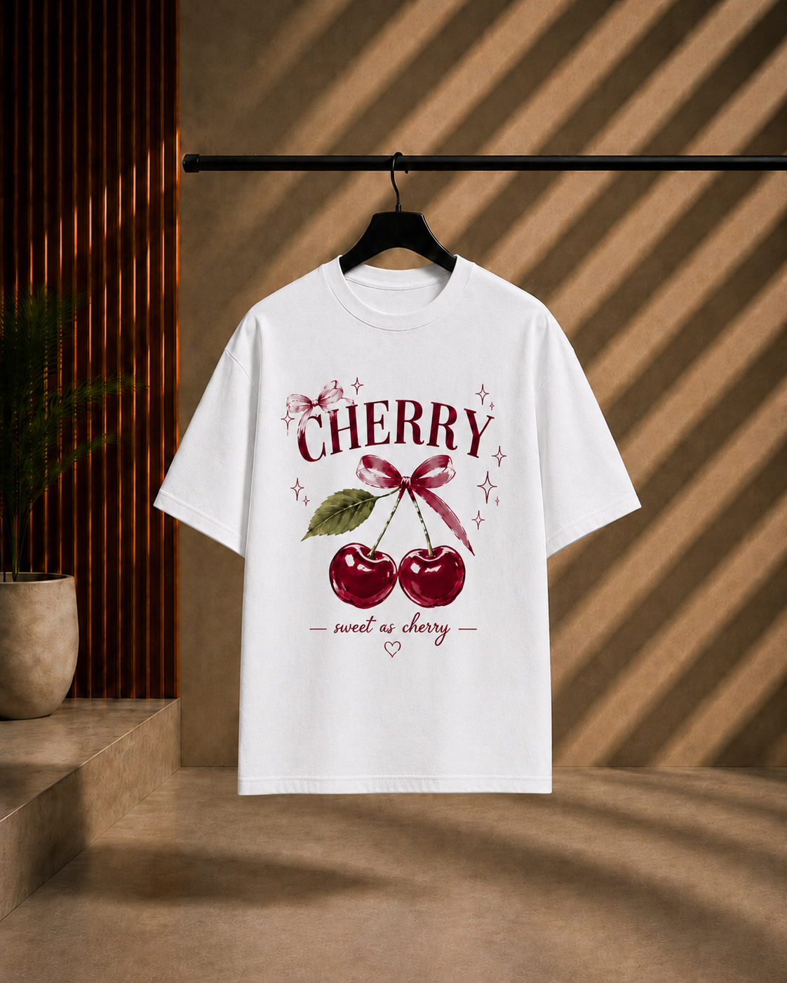Unisex Cherry Oversized T-Shirt