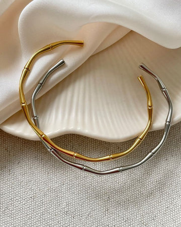 Bamboo Bracelet – Free Size Stainless Steel