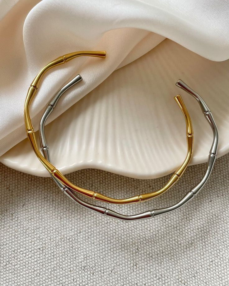 Bamboo Bracelet – Free Size Stainless Steel