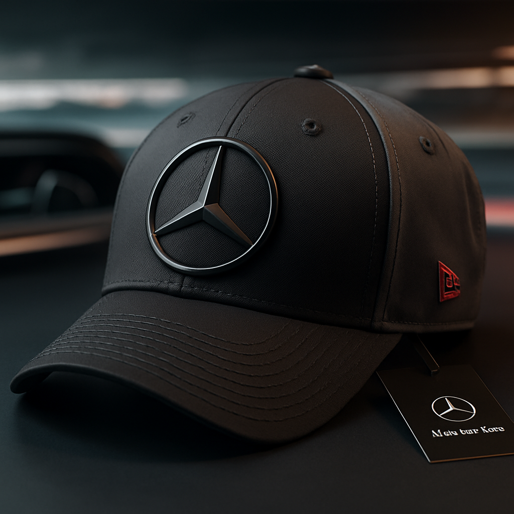 Mercedes-Benz Grey & Black Cap